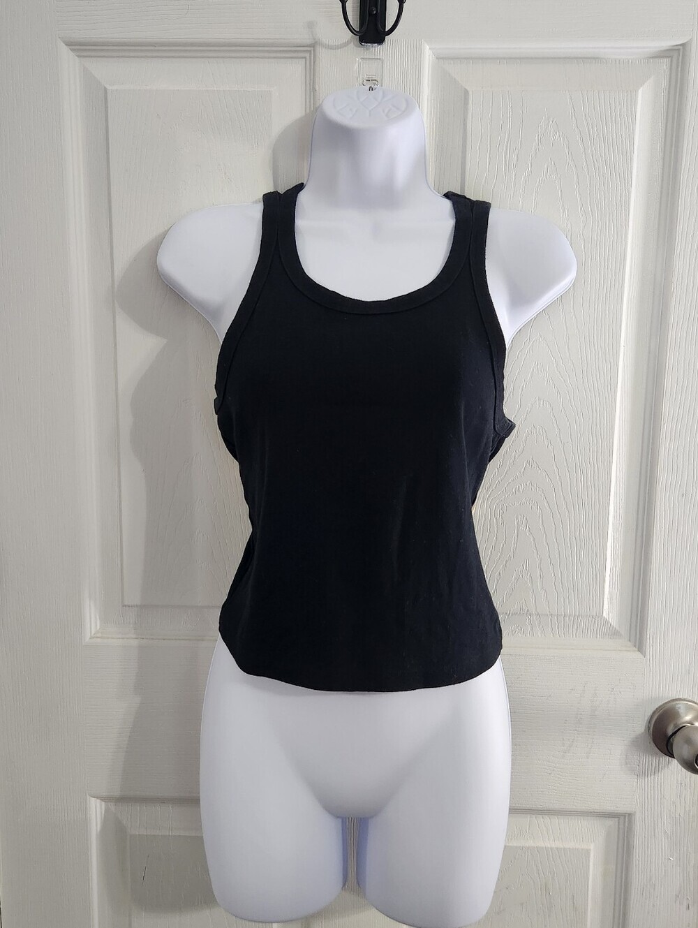 Aerie tank tops set of 2 Large minimalist basic staple stretch black Gray - Picture 3 of 11